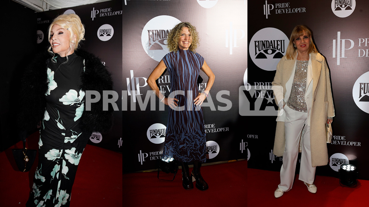 Susana, Maru Botana, Teté Coustarot, en la gala de Fundaleu.