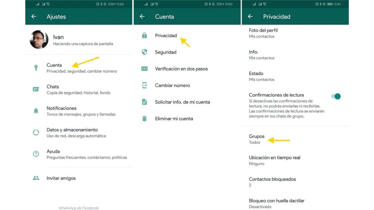 Cómo impedir que me agreguen en grupos de WhatsApp sin mi autorización. Foto: WhatsApp. Cómo impedir que me agreguen en grupos de WhatsApp sin mi autorización. Foto: WhatsApp.
