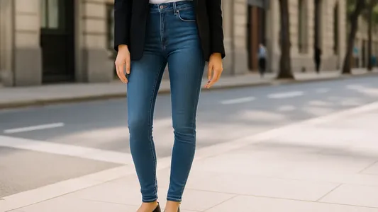 Vuelven los jeans ajustados: la silueta que desplaza al denim ancho esta primavera