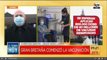 Así se vivió el primer día de vacunación masiva en Londres