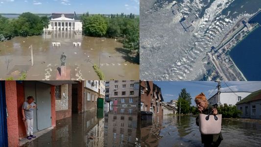 Crece el drama en Ucrania: miles de desaparecidos y pueblos arrasados por la represa destruida