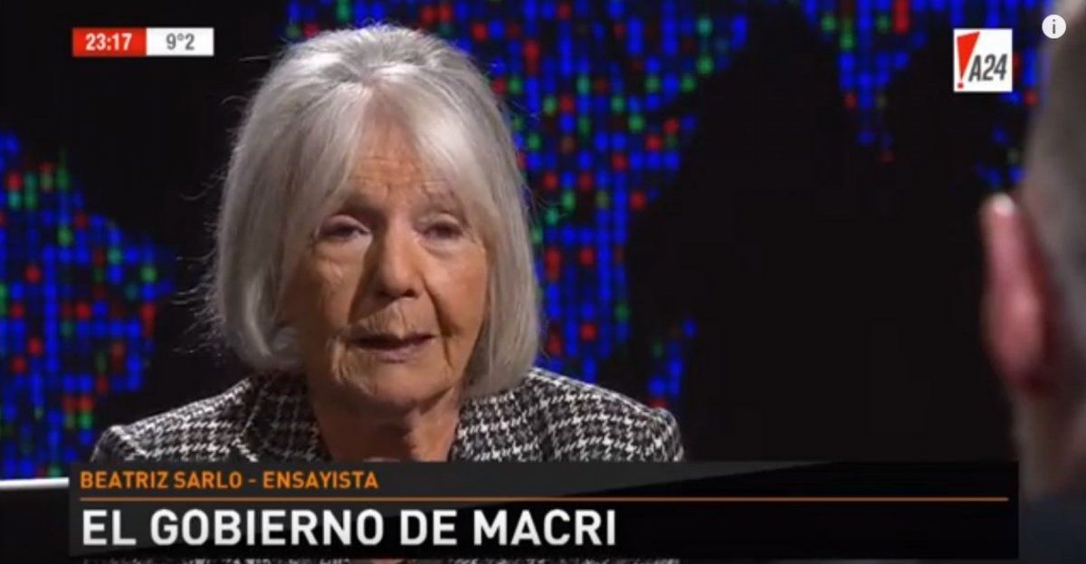Beatriz Sarlo sobre las promesas de Macri: Eran una mezcla de ilusión e ignorancia