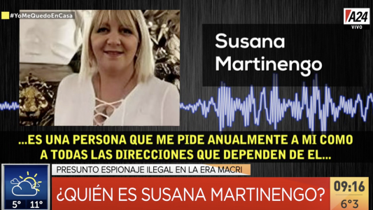 Presunto espionaje ilegal en el gobierno de Macri: quién es Susana Martinengo