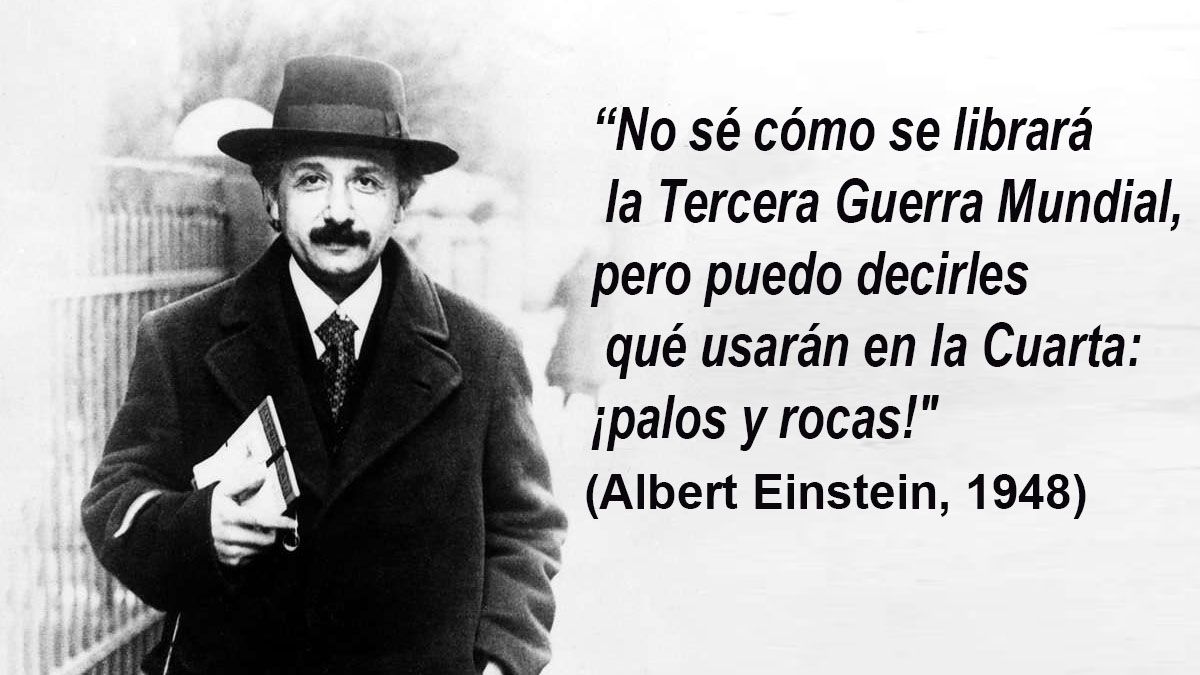La frase de Albert Einstein sobre una eventual III Guerra Mundial, es para recordar siempre (Foto: Archivo)