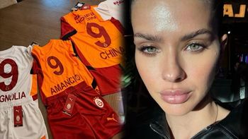 La reacción de la China Suárez cuando la increparon por mostrar las camisetas que Galatasaray le regaló a sus hijos