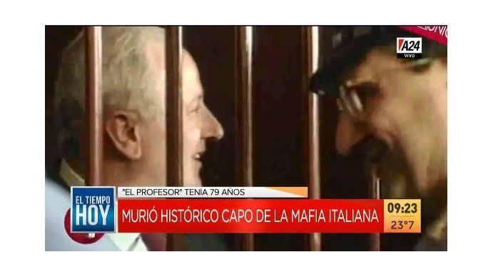 Murió famoso capo de la mafia italiana en una cárcel de máxima seguridad