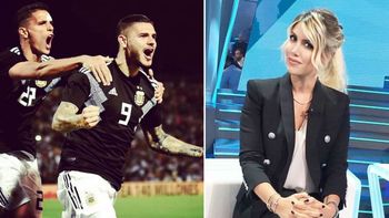 Cómo festejó Wanda Nara el primer gol de Mauro Icardi con la Selección Argentina