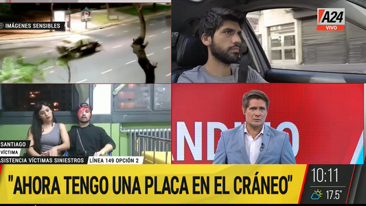 El agente de tránsito atropellado por Eugenio Veppo habló con A24: No puedo jugar a la pelota con mi hijo