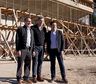 Nardini y Uñac recorrieron el futuro Teatro Municipal y destacaron el valor de la cultura y la obra pública