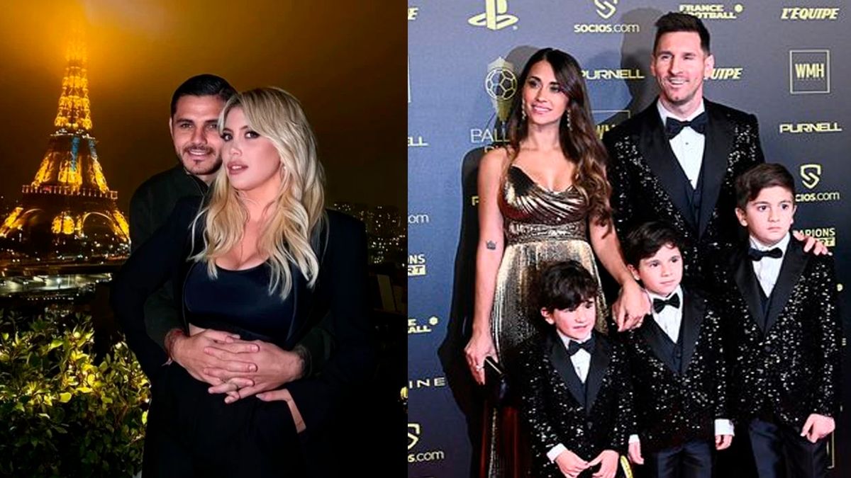 Balón de Oro: Wanda Nara y Mauro Icardi