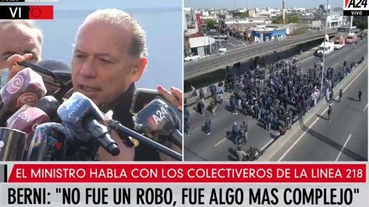 Berni convenció a los colectiveros de levantar el corte en la General Paz, pero varias líneas seguirán de paro