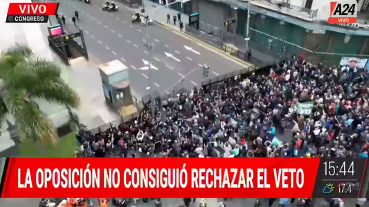 Tensión en el Congreso: incidentes y heridos después de la votación en Diputados