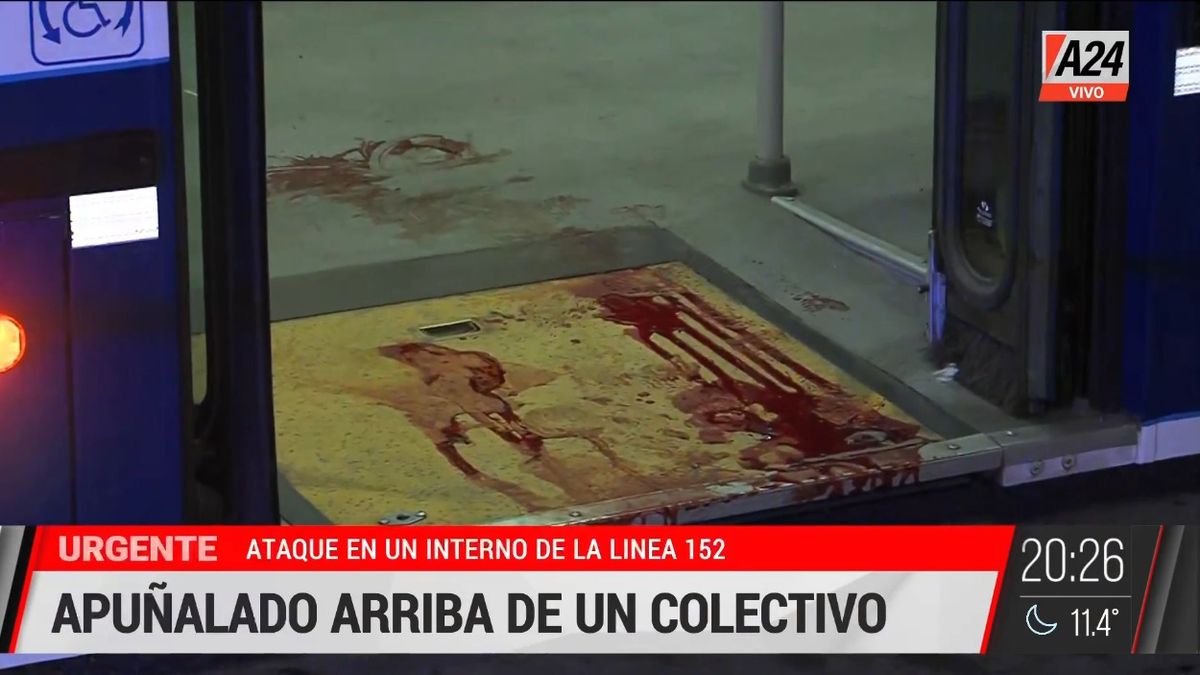 Apuñalaron a un pasajero arriba del colectivo.