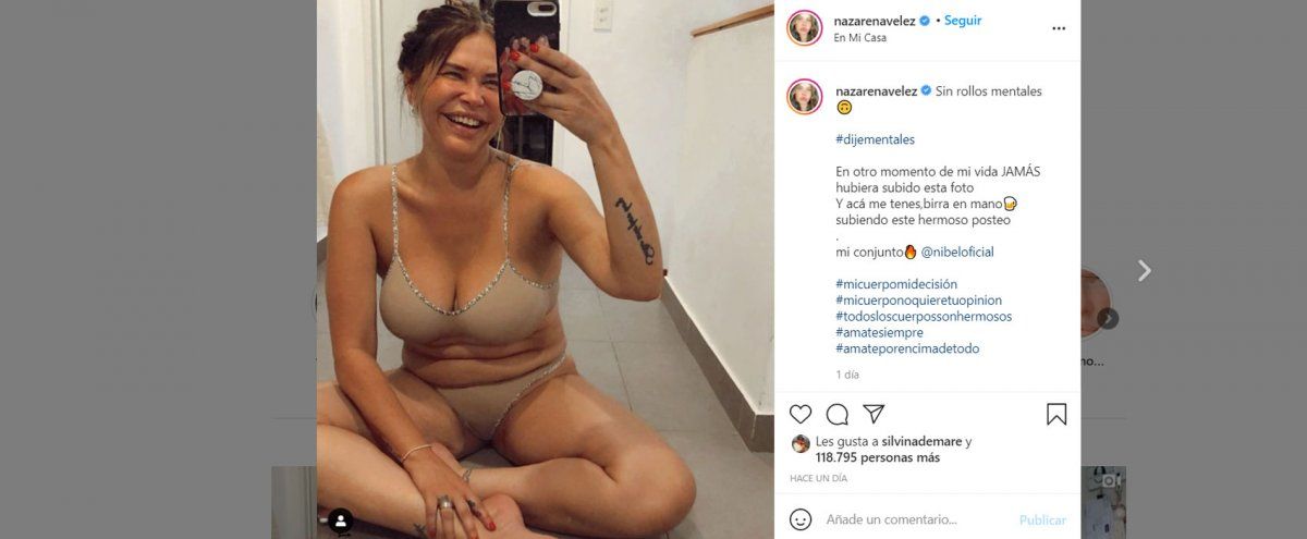 la foto de Nazarena Vélez