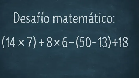 Desafío matemático: ¿en cuánto tiempo lo podés resolver?
