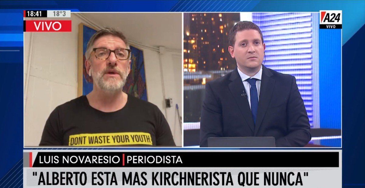 Luis Novaresio: Alberto está más kirchnerista que nunca