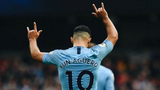Agüero se anotó en la goleada 6 a 1 de Manchester City ante Southampton