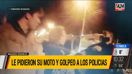 Brutal ataque a un policía en una inspección de tránsito