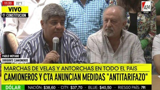 Medidas antitarifazo: Camioneros y CTA anunciaron que irán a la Justicia y preparan marchas de velas y antorchas