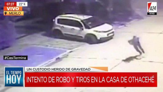 Disparos y un herido grave en un intento de entradera a la casa del ex intendente de Merlo Raúl Othacehé
