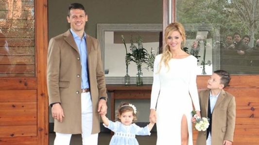 Tras el casamiento, Martín Demichelis y Evangelina Anderson regresan a España