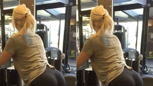 El súper entrenamiento en el gym de Wanda Nara