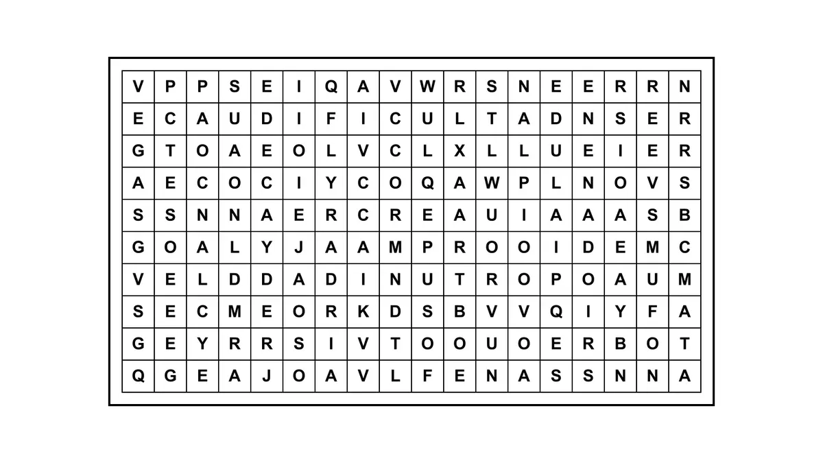 Encontrá la frase escondida en una sopa de letras con una cita célebre oculta