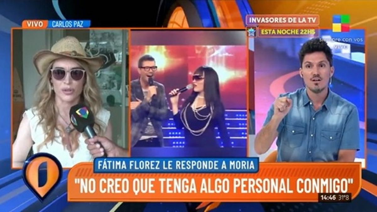 Desde Intrusos, Fátima Florez le respondió a Moria Casán y aseguró que la sigue imitando en el teatro. 