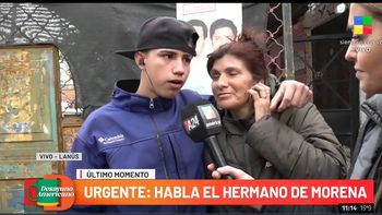 La dolorosa súplica del hermano de Morena a su mamá durante el velorio