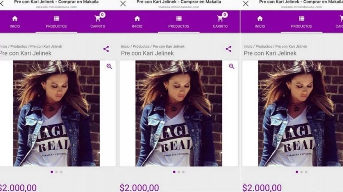 Karina Jelinek combate la inflación y ofrece una salida con ella por dos mil pesos