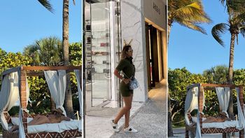 Las fotos del primer viaje de Floppy Tesouro a Miami después de su separación