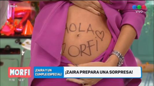 Zaira y su hija Malaika confirmaron el embarazo de la conductora de una manera muy especial