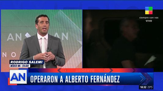 Operaron a Alberto Fernández: le hicieron un bloqueo lumbar