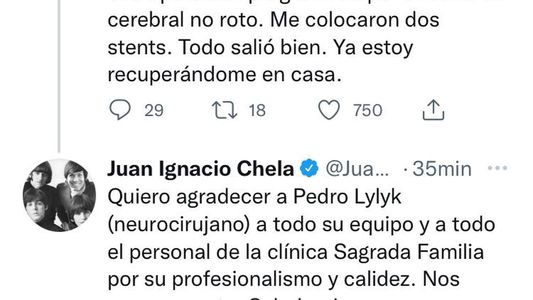 Operaron de urgencia al ex tenista Juan Ignacio Chela