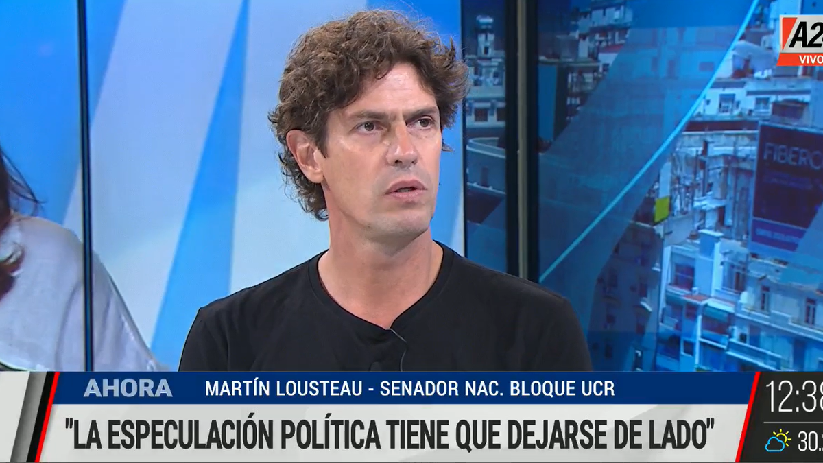 Martín Losteau estuvo con Maxi Montenegro en A24. (Foto: Captura)&nbsp;