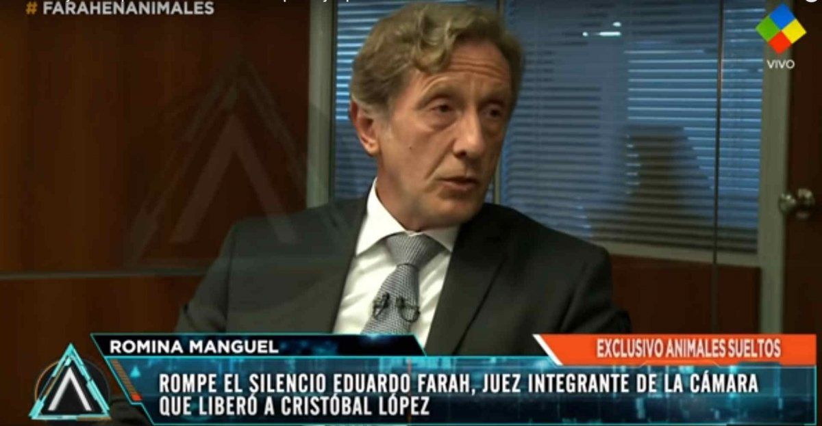 Uno de los jueces que liberó a Cristóbal López dijo que el fallo “está bien dictado” y le respondió a Macri