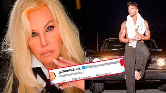 ¿Se equivocó? Susana no pudo contenerse ante una foto de Ricky y le mandó un mensaje