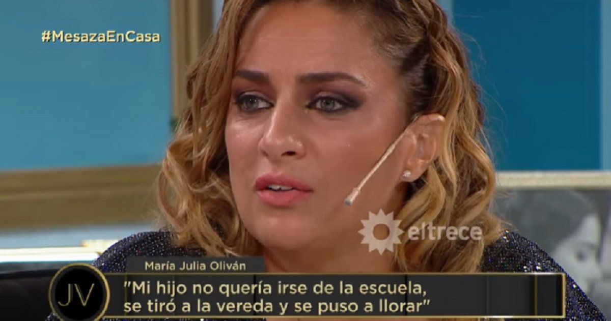 María Julia Oliván, al borde de las lágrimas: Mi hijo se tiró al piso, se puso a llorar, no quería irse
