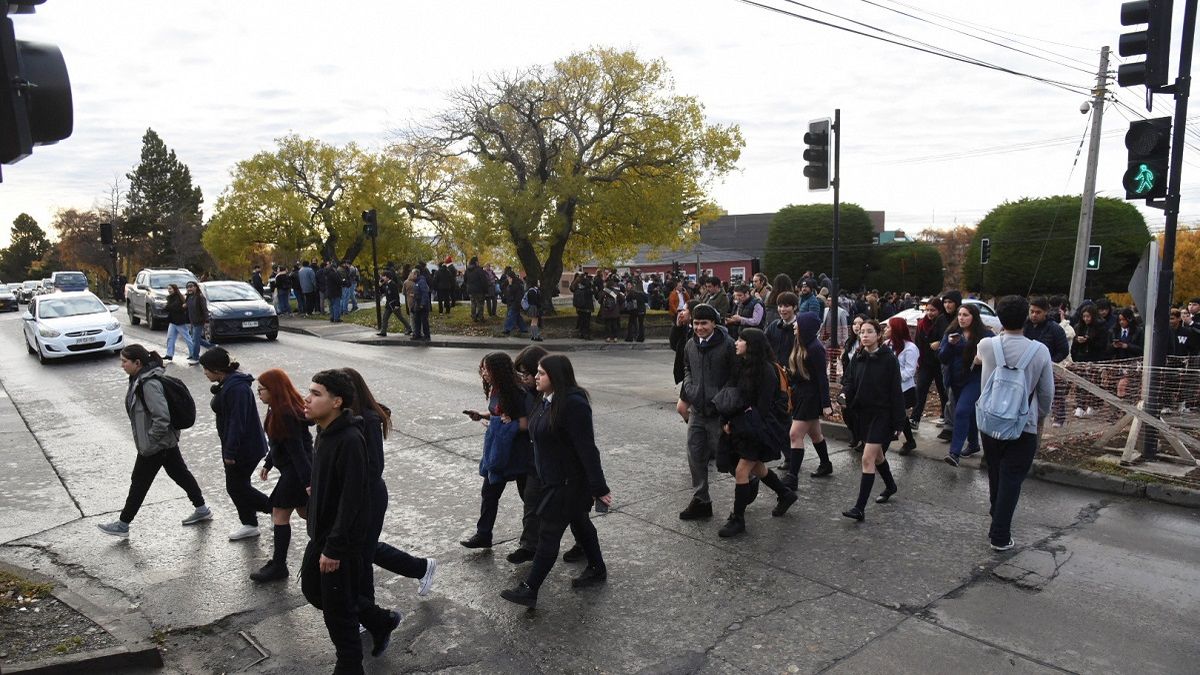 Evacuación en Chile tras el sismo. Foto: Reuters. 