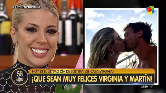 La emotiva sorpresa a Virginia Gallardo a horas de su casamiento