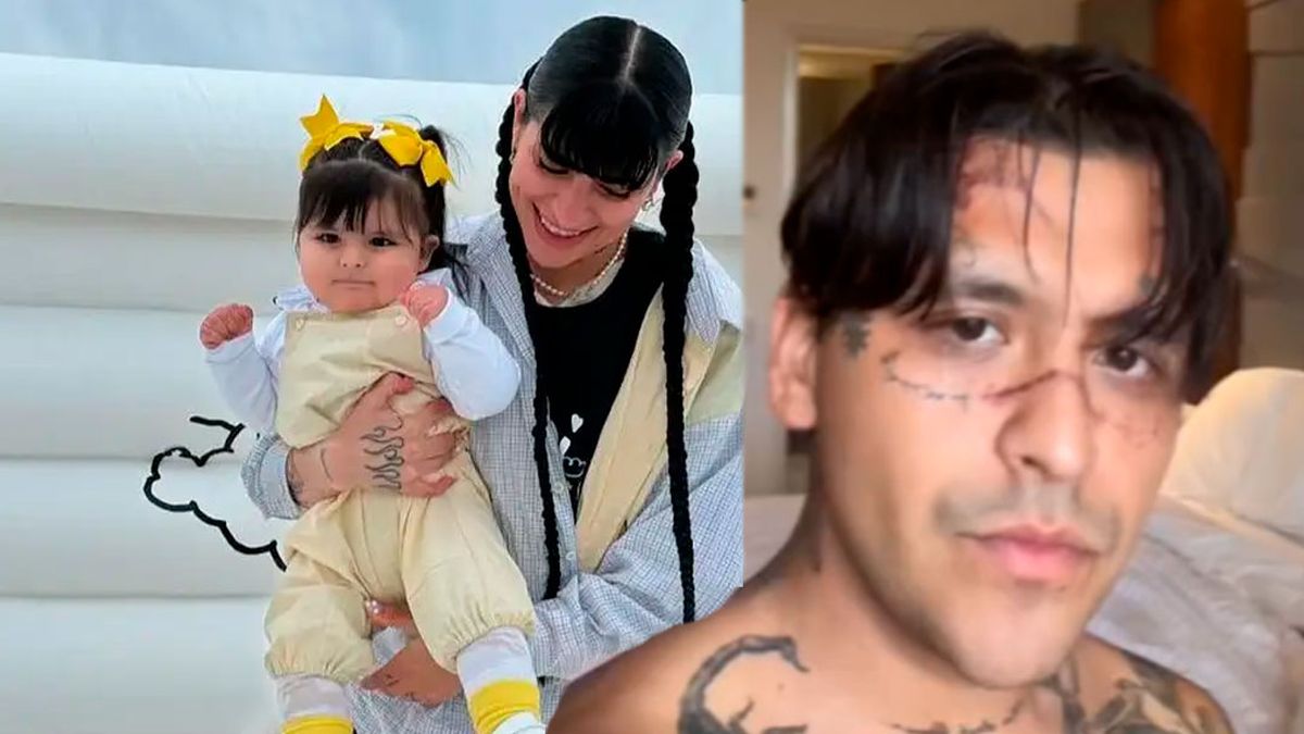 Christian Nodal explotó y contó por qué no publicó fotos del primer cumpleaños de su hija Inti, que tiene con Cazzu