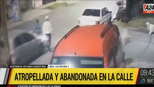 Inconsciencia al volante: un auto la atropelló, la hizo volar por el aire y huyó
