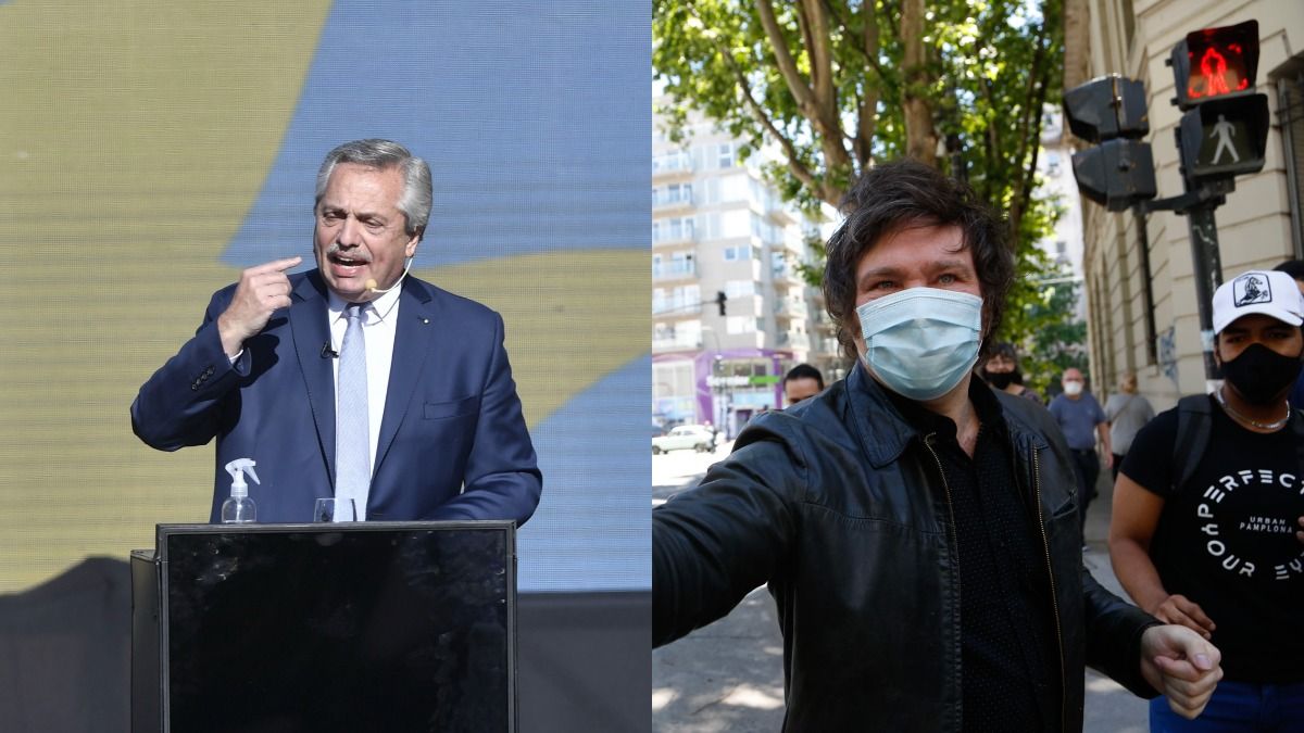 Alberto Fernández cruzó a Javier Milei en el acto por el Día de la Militancia: Nada que hablar con él.