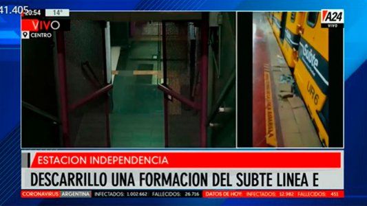 Subtes: descarriló una formación en la Línea E y suspendieron el servicio