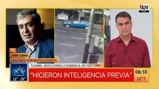 Ataque motochorro al diputado José Cano en la capital tucumana