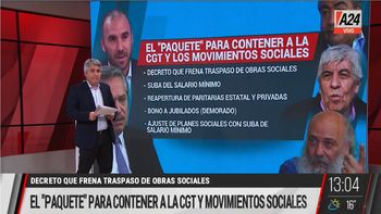 El paquete para contener a la CGT y los movimientos sociales