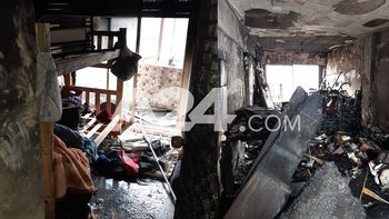 Las impactantes imágenes de cómo quedó el departamento incendiado en Recoleta