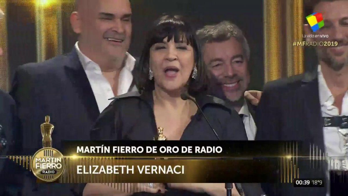 La Negra Vernaci se ganó el Martín Fierro de Oro