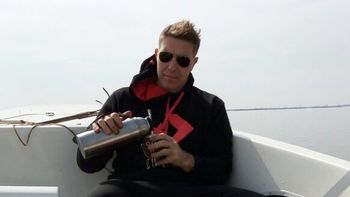 Alejandro Fantino pasó el fin de semana largo en Santa Fe junto a su padre y su hijo