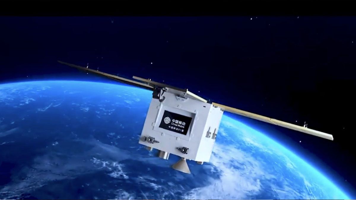 El satélite que China envió a la órbita para iniciar las pruebas con el 6G. (Foto: Cuenta de X, agencia espacial china)